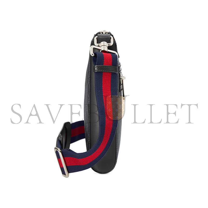 GUCCI GG BLACK SMALL MESSENGER BAG 523599 (23*21*4cm) GUCCI GG BLACK SMALL MESSENGER BAG 523599 (23*21*4cm)